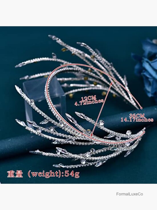 Wedding Rhinestone Hair Band Headpiece Soft Metal Adjustable Crystal Hairband